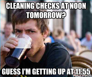 Lazy College Senior