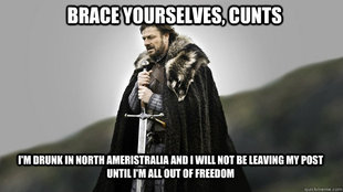 Ned stark winter is coming