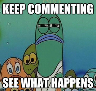 Serious fish SpongeBob