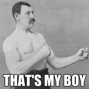overly manly man