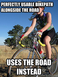 Scumbag cyclist