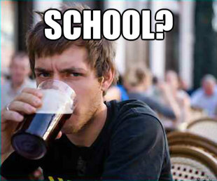 Lazy College Senior