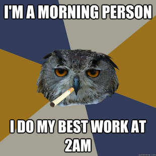 Art Student Owl