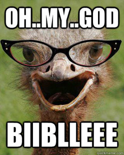 Judgmental Bookseller Ostrich