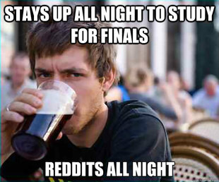 Lazy College Senior