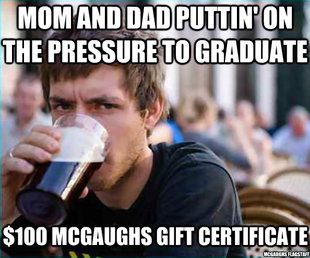 Lazy College Senior