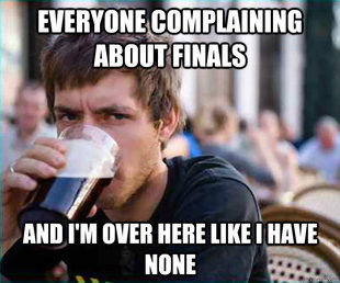 Lazy College Senior