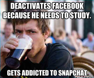 Lazy College Senior
