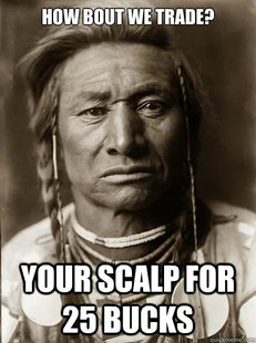 Unimpressed American Indian