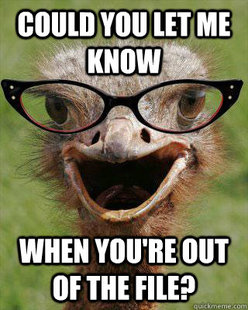 Judgmental Bookseller Ostrich