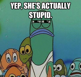 Serious fish SpongeBob