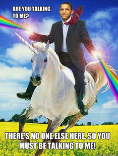 Obama rainbow unicorn