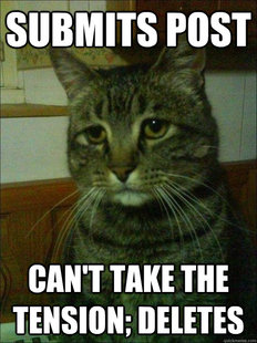 Depressed cat