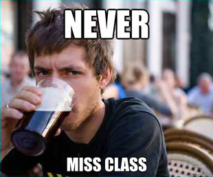 Lazy College Senior