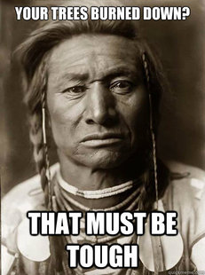 Unimpressed American Indian