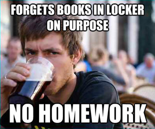 Lazy College Senior