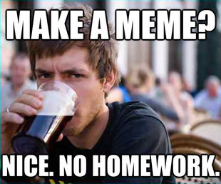 Lazy College Senior