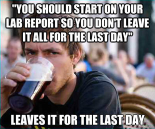 Lazy College Senior