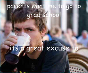 Lazy College Senior
