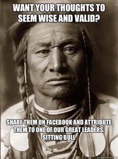 Unimpressed American Indian