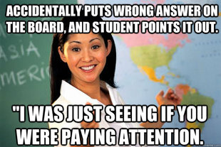Unhelpful High School Teacher