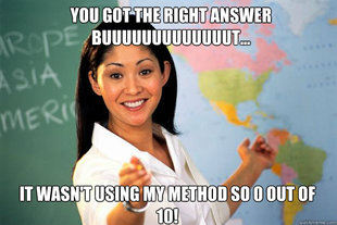 Unhelpful High School Teacher