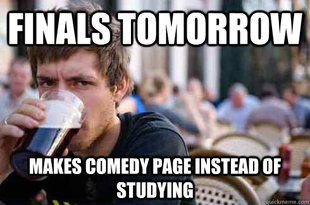 Lazy College Senior