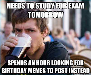 Lazy College Senior