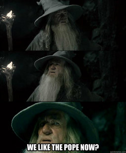 Confused Gandalf