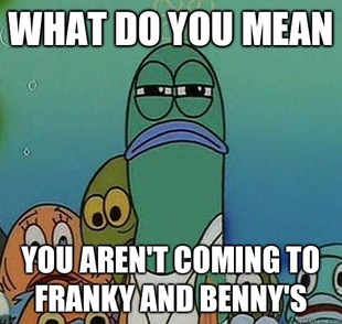 Serious fish SpongeBob