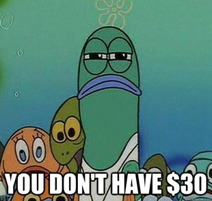 Serious fish SpongeBob