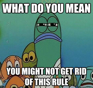 Serious fish SpongeBob