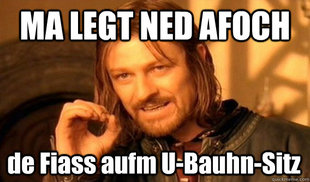 One Does Not Simply