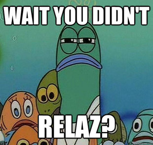 Serious fish SpongeBob