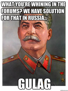Shit talker Stalin
