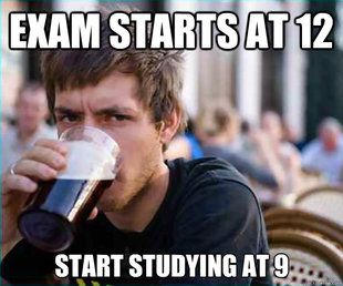 Lazy College Senior