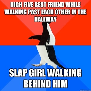 Socially Awesome Awkward Penguin