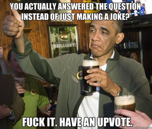 Upvoting Obama