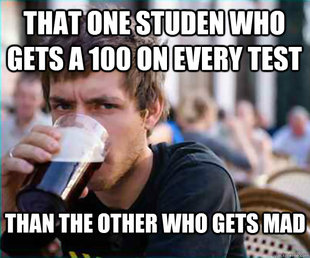 Lazy College Senior