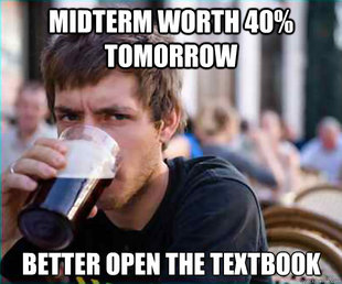 Lazy College Senior