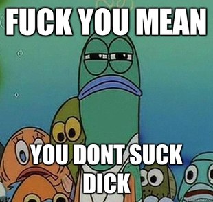 Serious fish SpongeBob