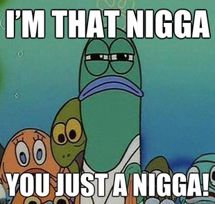 Serious fish SpongeBob