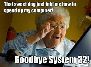 Grandma finds the Internet