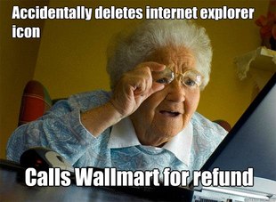 Grandma finds the Internet