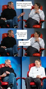 Steve Jobs vs Bill Gates