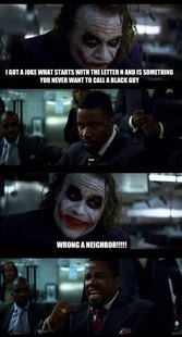 Joker with Black guy