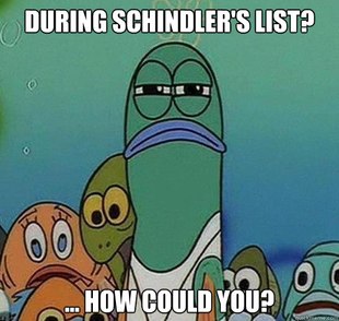 Serious fish SpongeBob