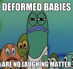 Serious fish SpongeBob