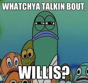 Serious fish SpongeBob