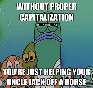 Serious fish SpongeBob